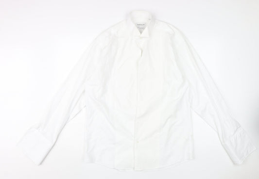 Van Heusen Men's White Formal Long Sleeve Shirt 15.5