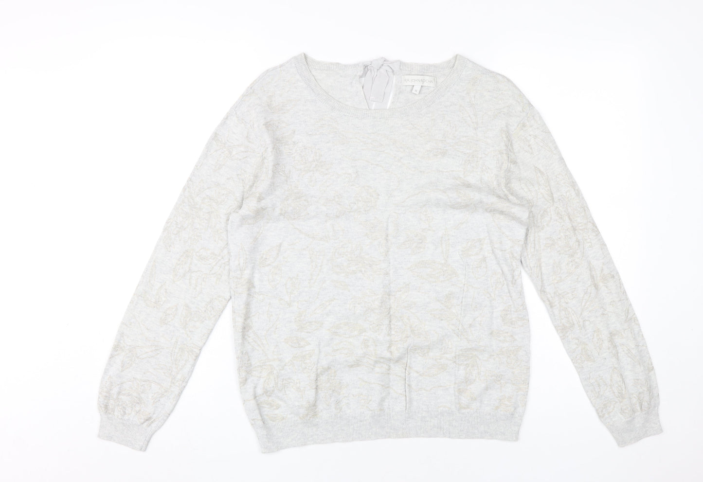 RJR. John Rocha Women's Ivory Cotton Jumper Size 12