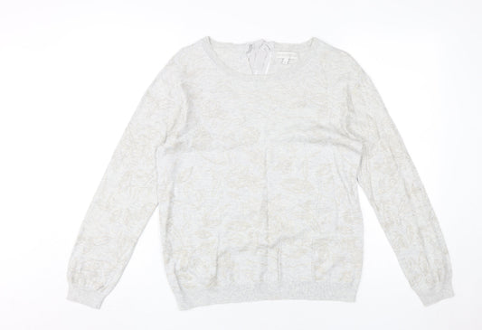 RJR. John Rocha Women's Ivory Cotton Jumper Size 12