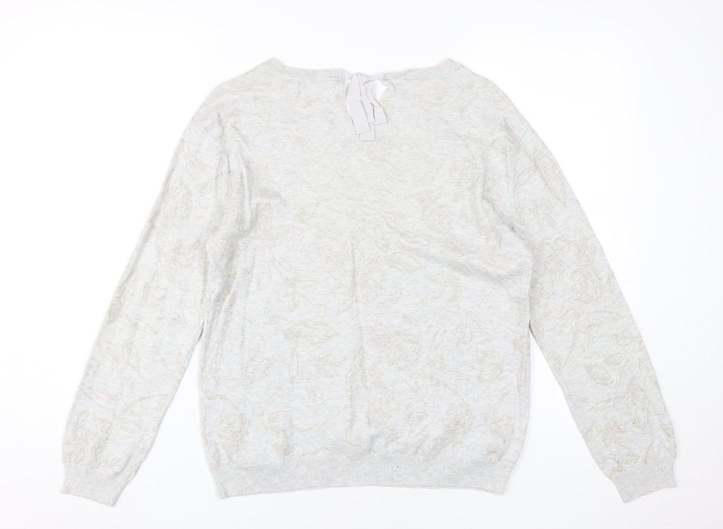 RJR. John Rocha Women's Ivory Cotton Jumper Size 12