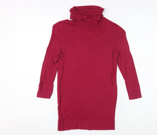 Banana Republic Red XS Unisex Kids Long Sleeve High Neck Top