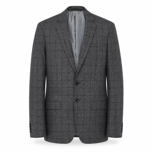 STVDIO Jeff Banks Men's Grey Check Blazer 40L