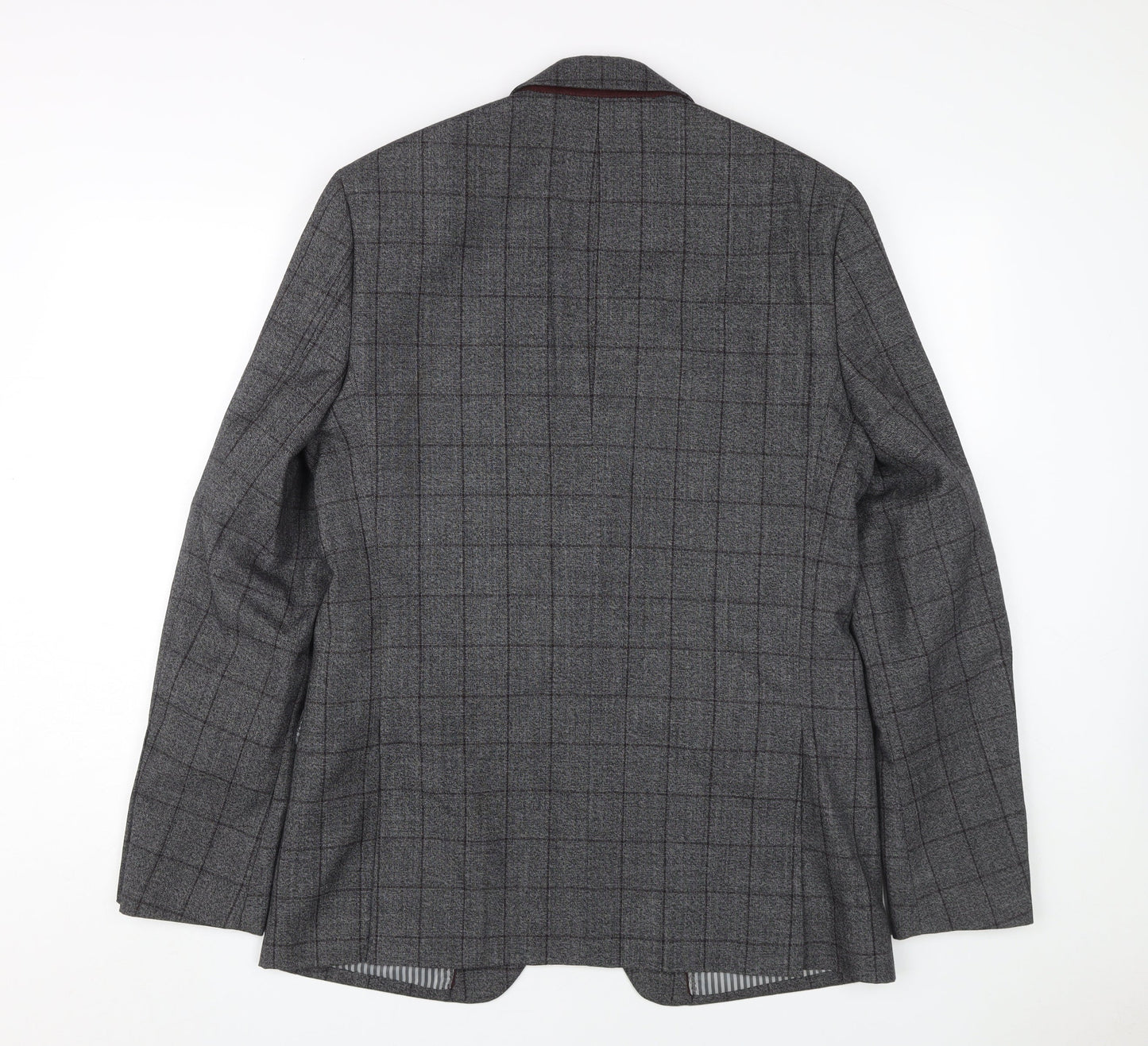 STVDIO Jeff Banks Men's Grey Check Blazer 40L