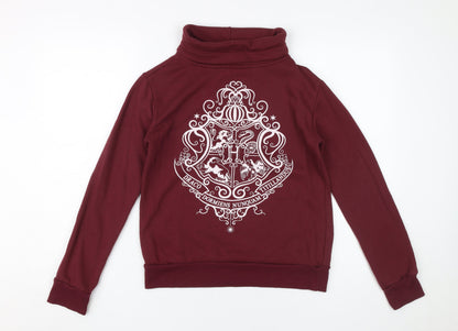 Harry Potter Women's Burgundy Sweatshirt Size 8