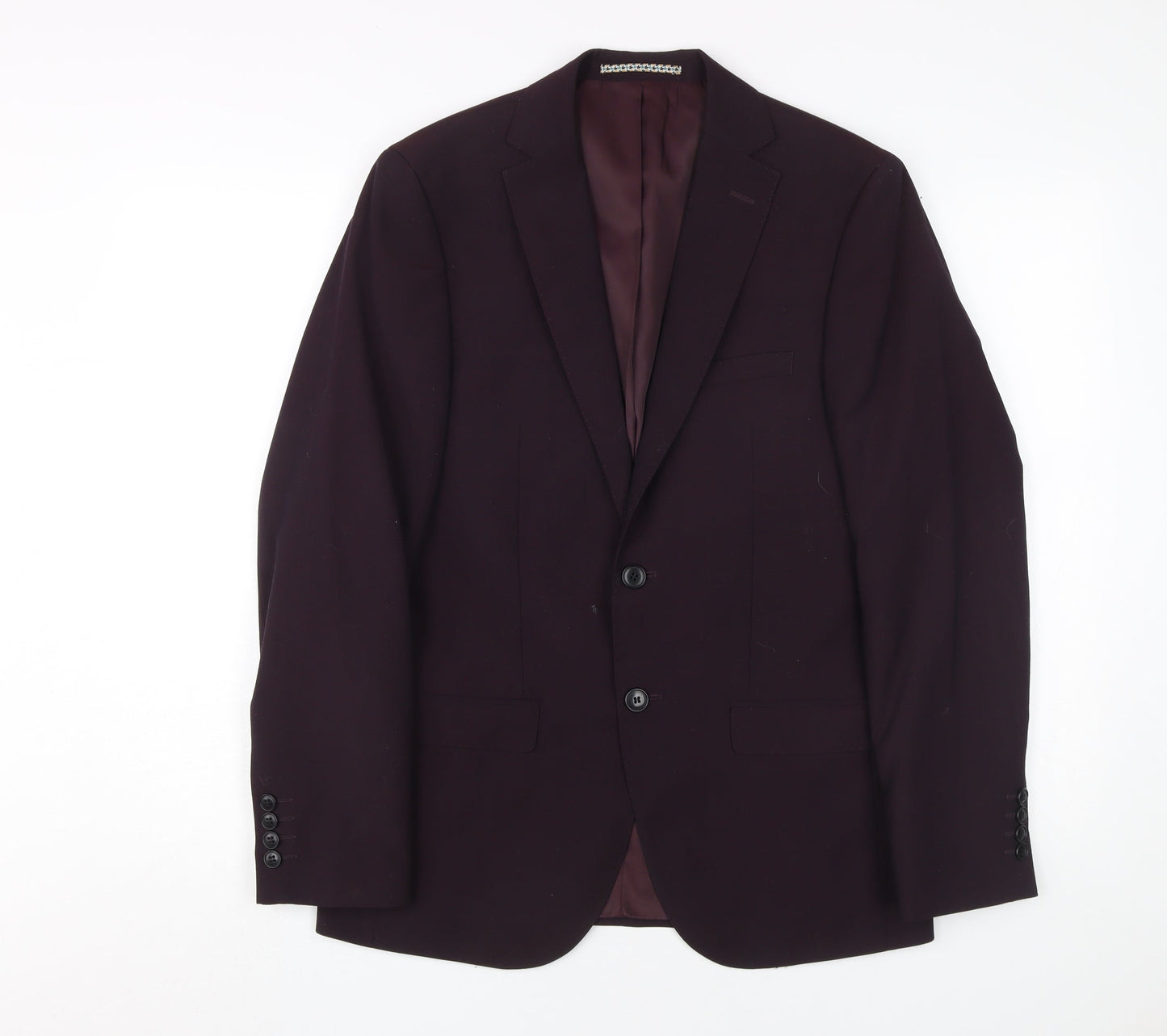 Moss London Men's Purple Blazer Size 38 Regular Fit
