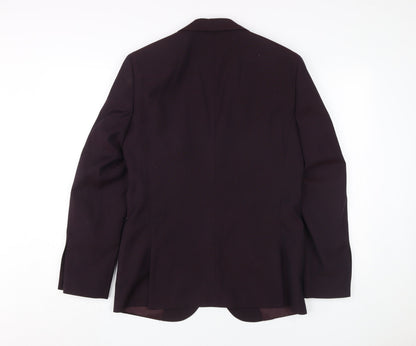 Moss London Men's Purple Blazer Size 38 Regular Fit