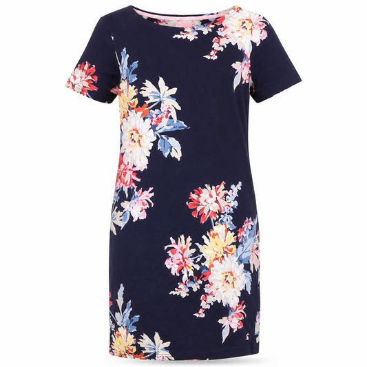 Joules Women's Multicoloured Floral Shift Dress Size 10