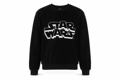 Star Mens Wars Black Graphic Pullover Sweatshirt S