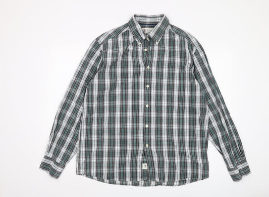 Marks and Spencer Men's Plaid Shirt, Large Multicolour