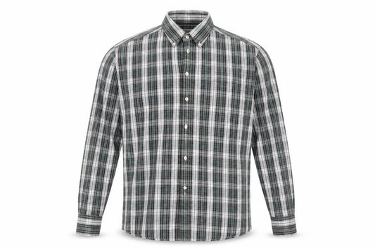 Marks & Spencer Men's Plaid Shirt, Large Multicolour