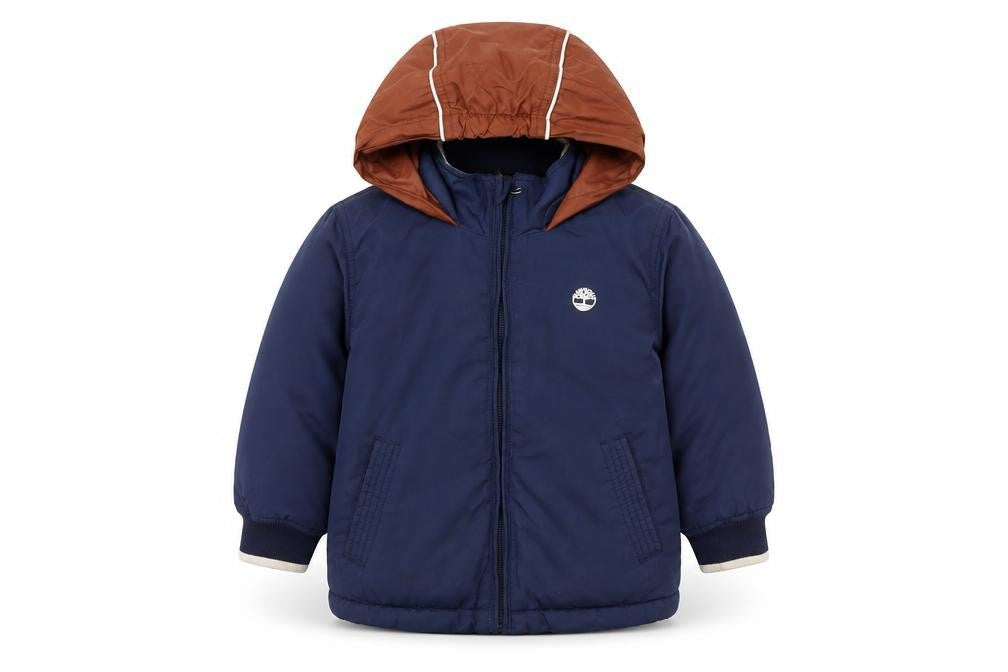Timberland Boys Blue Puffer Jacket, 2 Years, Hooded, Winter