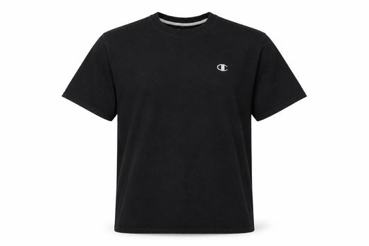 Champion Men's Black T-Shirt, Large, Short Sleeve
