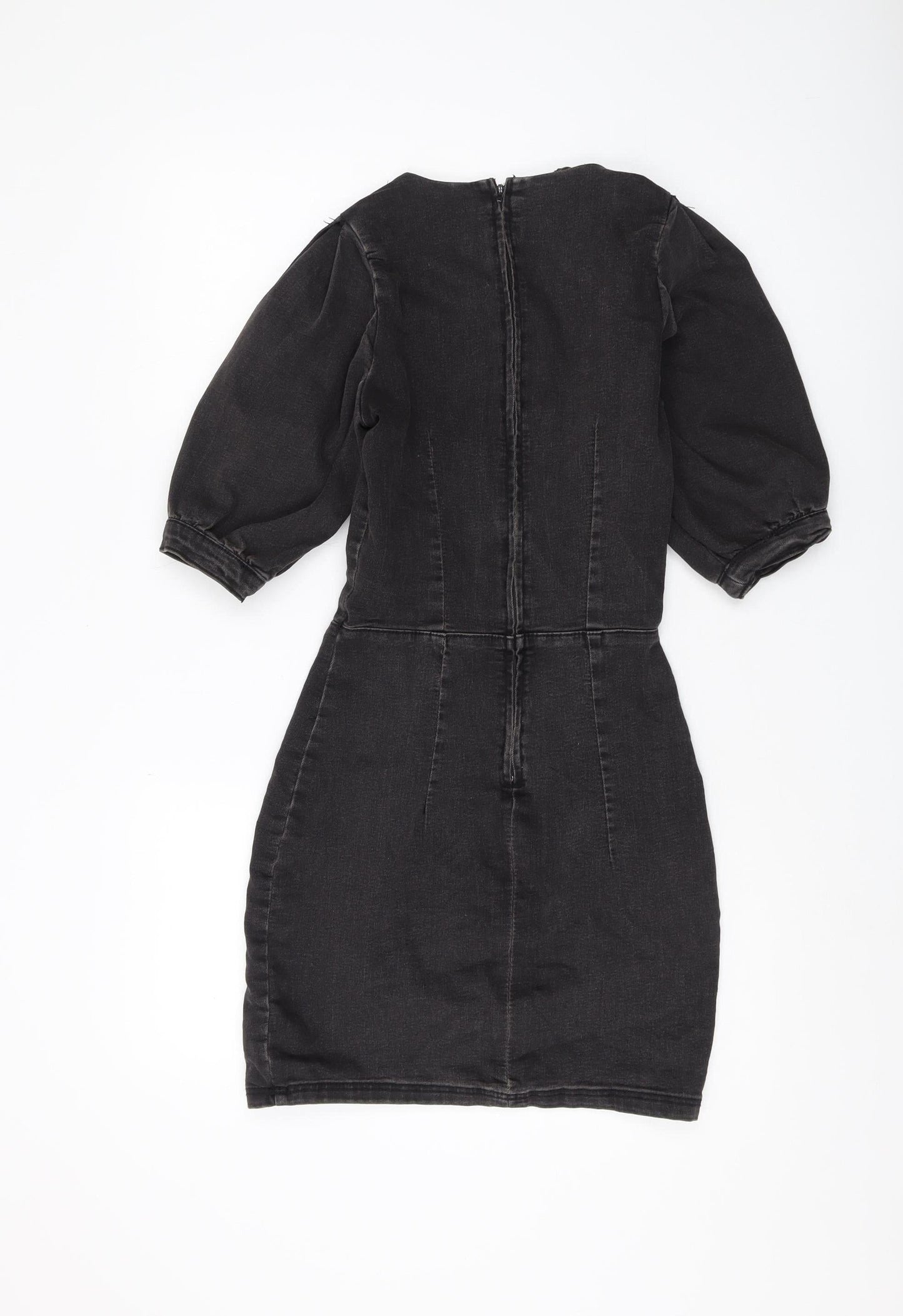 H&M Divided Black Bodycon Dress 8 Women Casual Chic