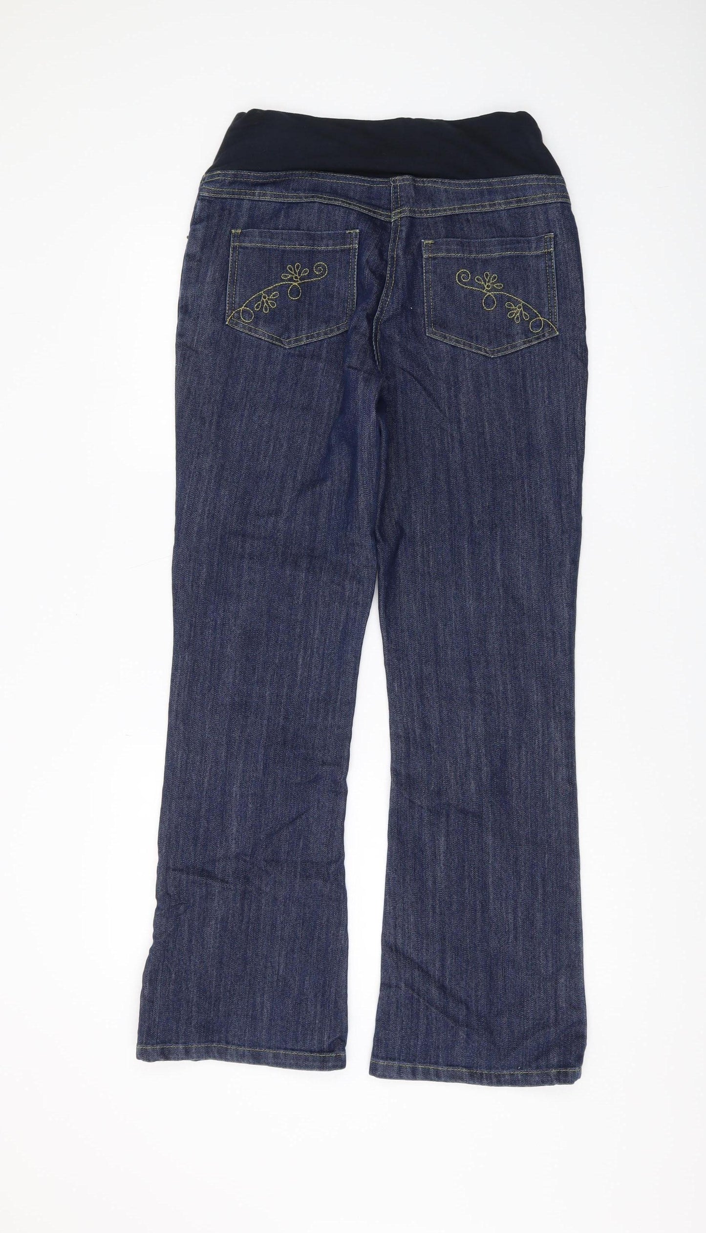 JoJo Maman Bébé Women's Blue Bootcut Maternity Jeans