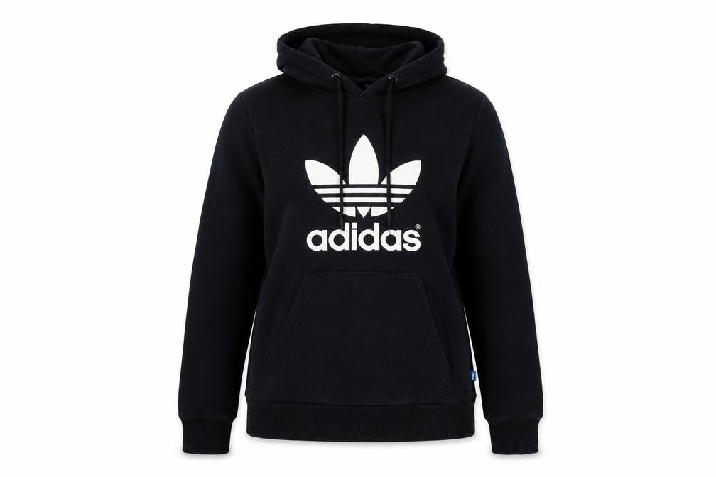 Adidas Unisex Black Hoodie Size 10 Pullover Graphic
