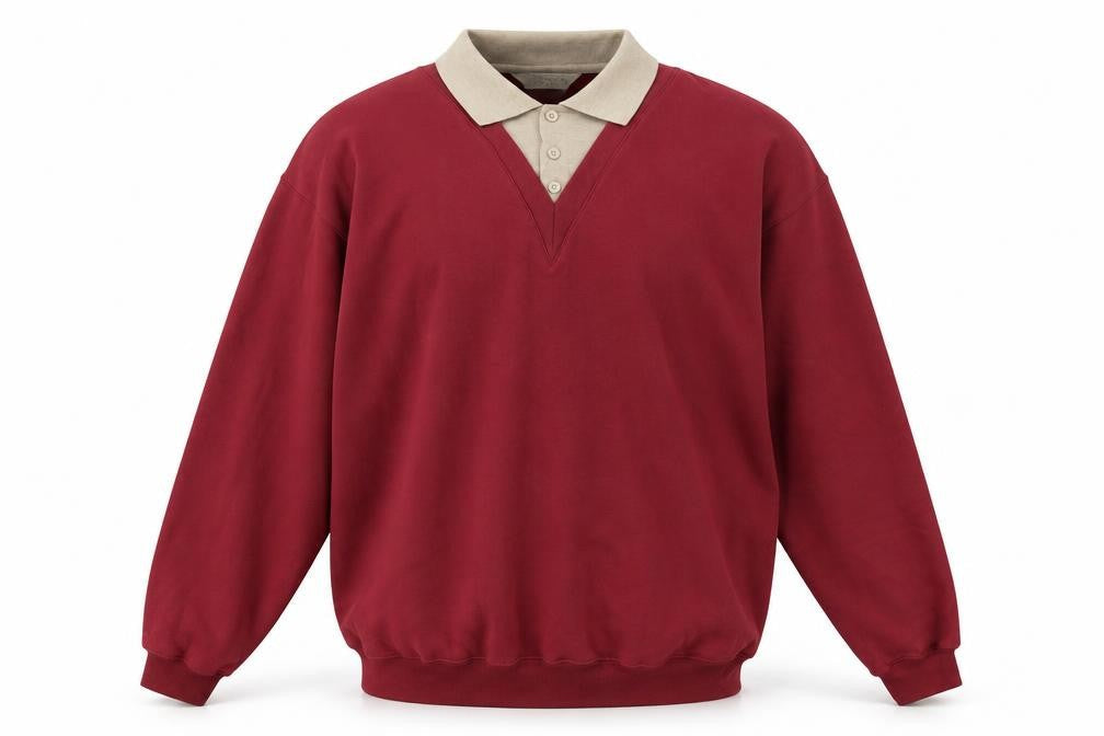 Berkertex Men's Red Pullover Sweatshirt L