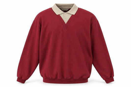 Berkertex Men's Red Pullover Sweatshirt L