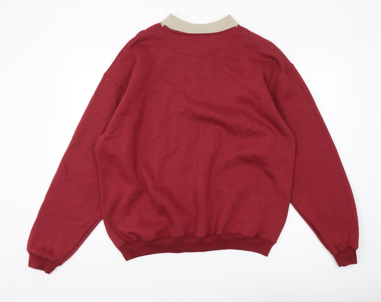 Berkertex Men's Red Pullover Sweatshirt L