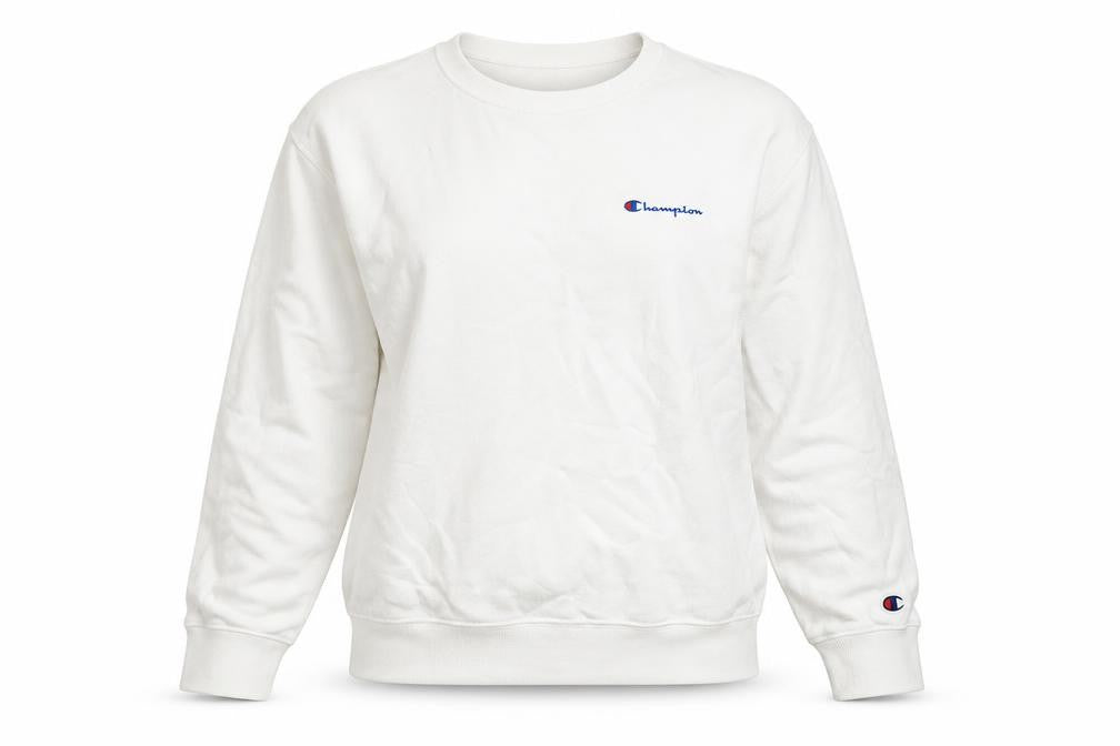 Champion Unisex White Pullover Sweatshirt M