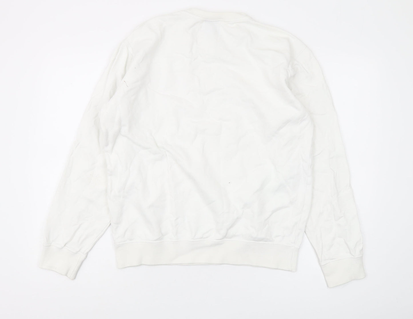 Champion Unisex White Pullover Sweatshirt M