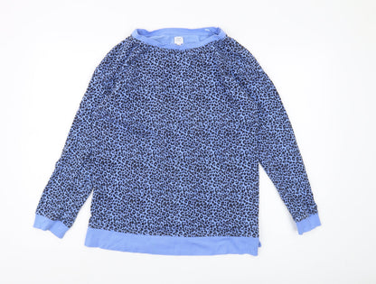 John Lewis Women's Blue Animal Print Pullover Size 10