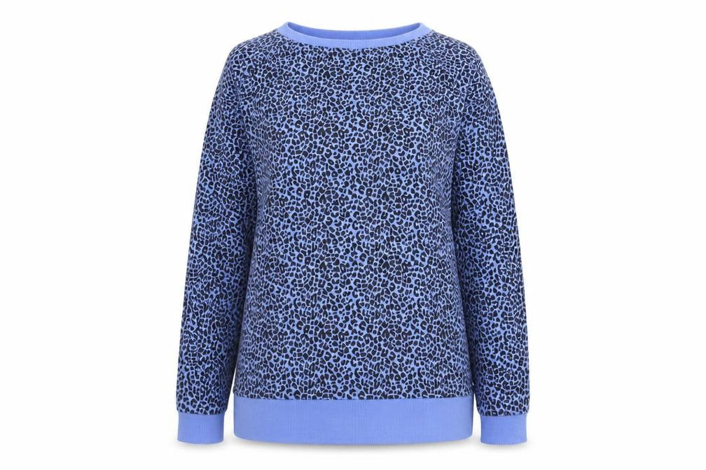 John Lewis Women's Blue Animal Print Pullover Size 10