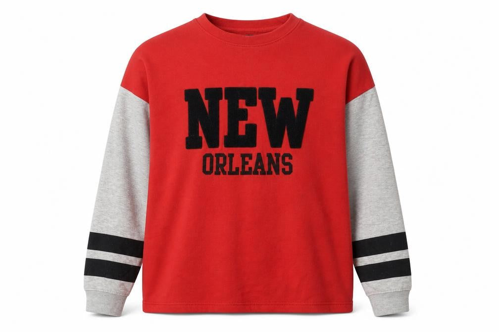 Genetic Apparel Men's Red L Pullover Sweatshirt