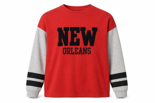 Genetic Apparel Men's Red L Pullover Sweatshirt