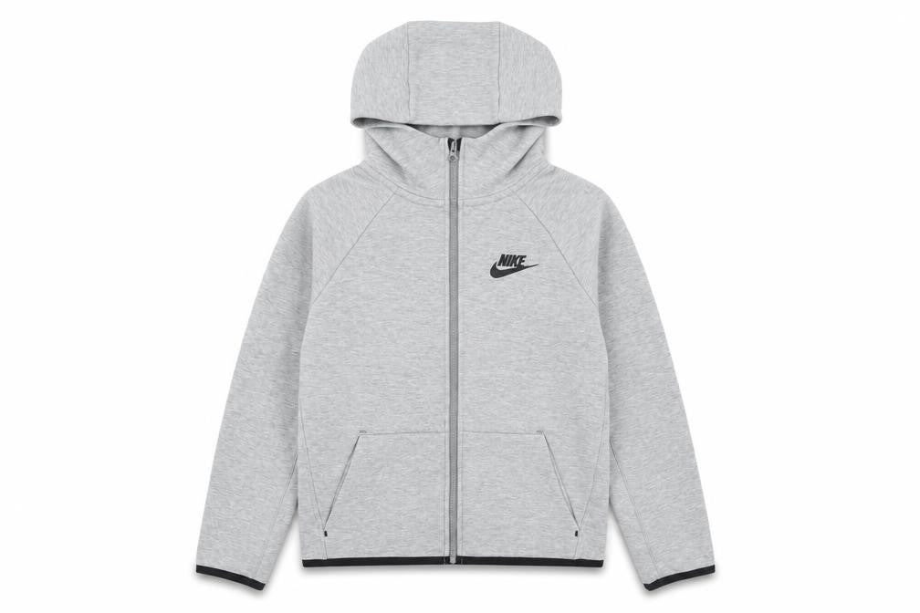 Nike Boys Grey Full Zip Hoodie - Size L, Activewear Essential
