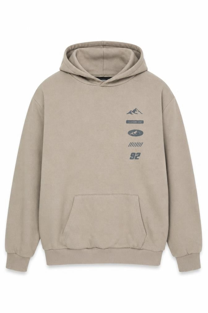 Closure London Beige Pullover Hoodie L for Men