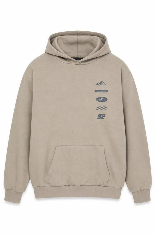 Closure London Beige Pullover Hoodie L for Men
