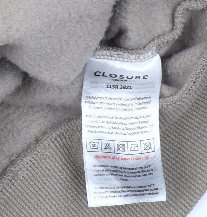 Closure London Beige Pullover Hoodie L for Men