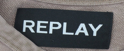Replay Men’s Brown Pullover Sweatshirt M