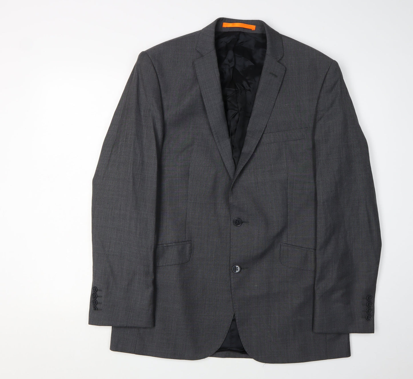 Ben Sherman Men's Grey Wool Blend Suit Jacket Size 40 Regular