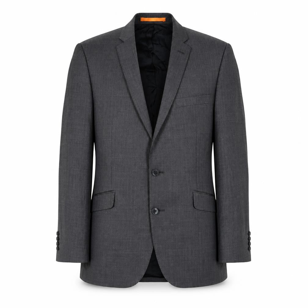 Ben Sherman Men's Grey Wool Blend Suit Jacket Size 40 Regular