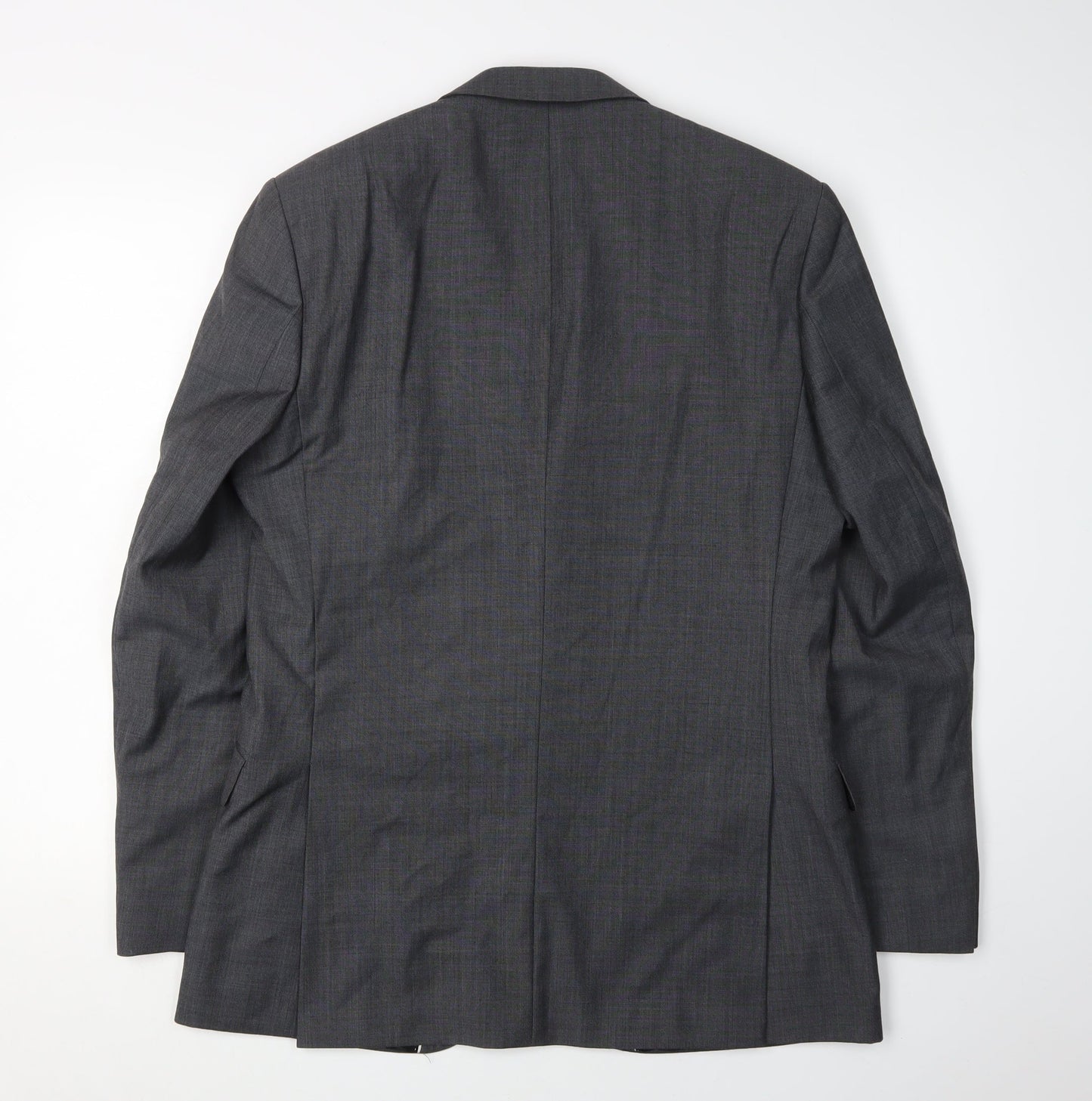 Ben Sherman Men's Grey Wool Blend Suit Jacket Size 40 Regular