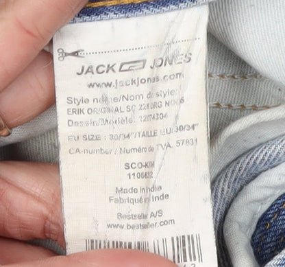 Jack & Jones Men's Light Blue Straight Jeans