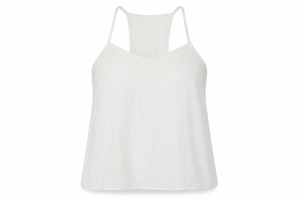JDY Women's White Camisole Tank - Size 12, Polyester