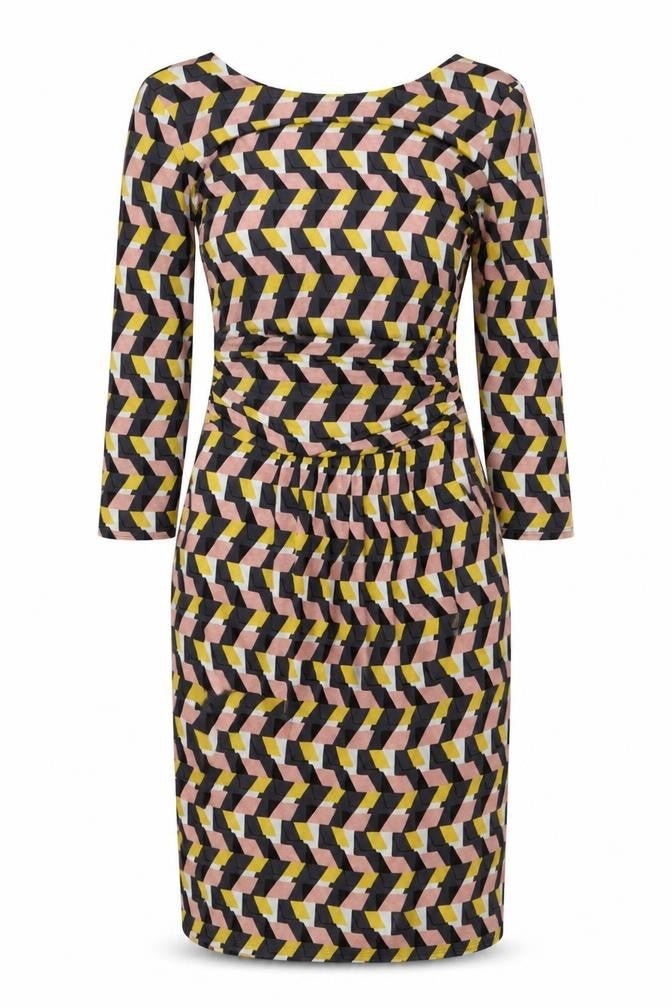 Boden Women's Multicolour Size 8 Geometric Sheath Dress