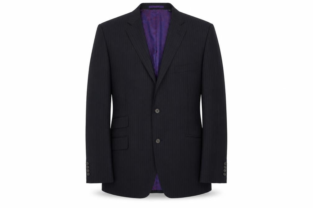 Ted Baker Men's Blue Striped Blazer 42R Wool Formal