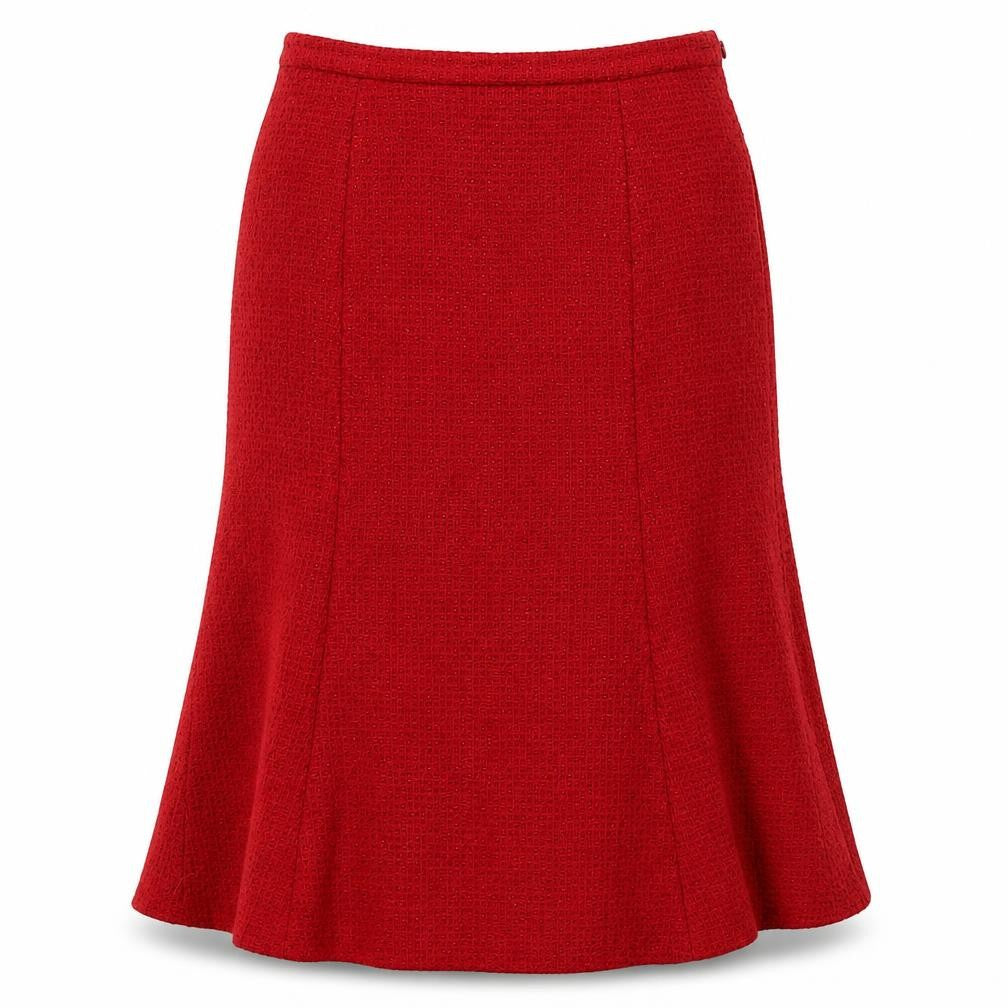 Eastex Women's Red Midi Pencil Skirt, Size 12