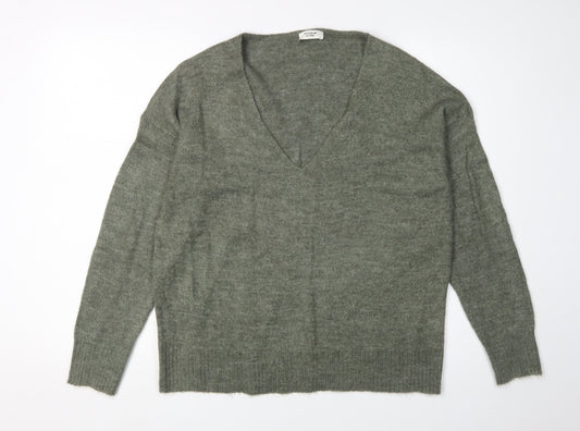 Jacqueline de Yong Women's Green Pullover Jumper M