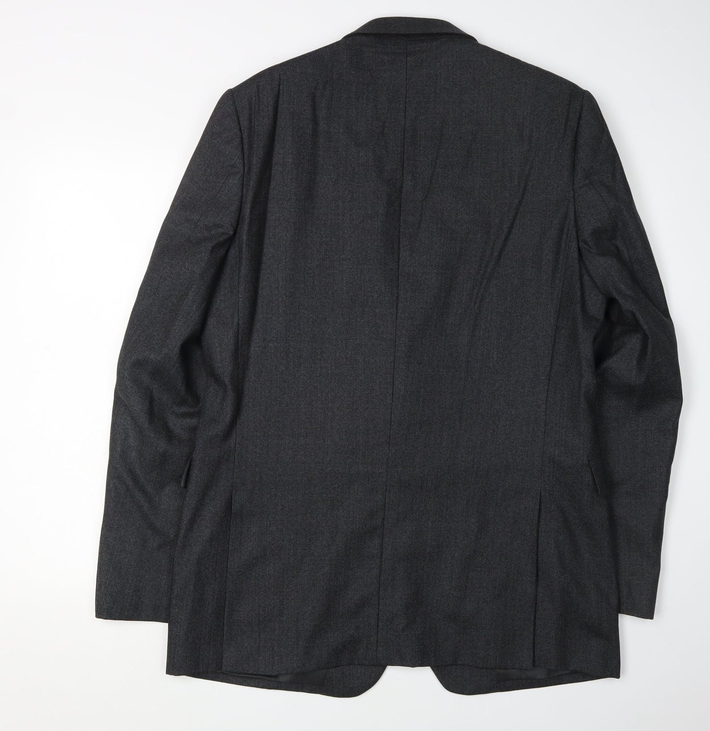 Jaeger Men's Black Wool Blazer 42L Regular Fit