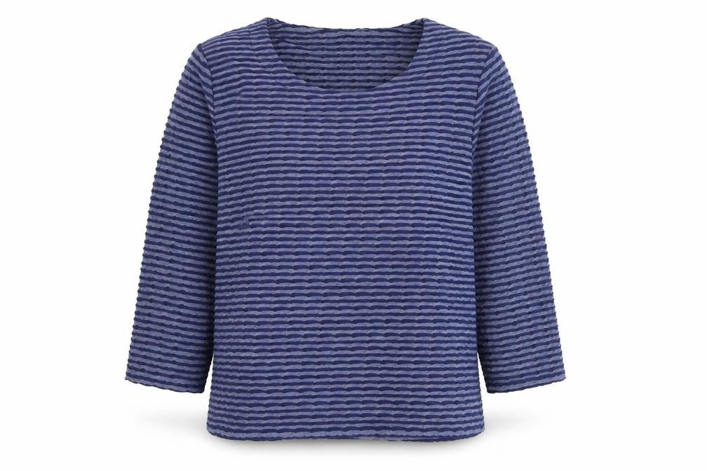 Viyella Women's Blue Striped Jumper Size L