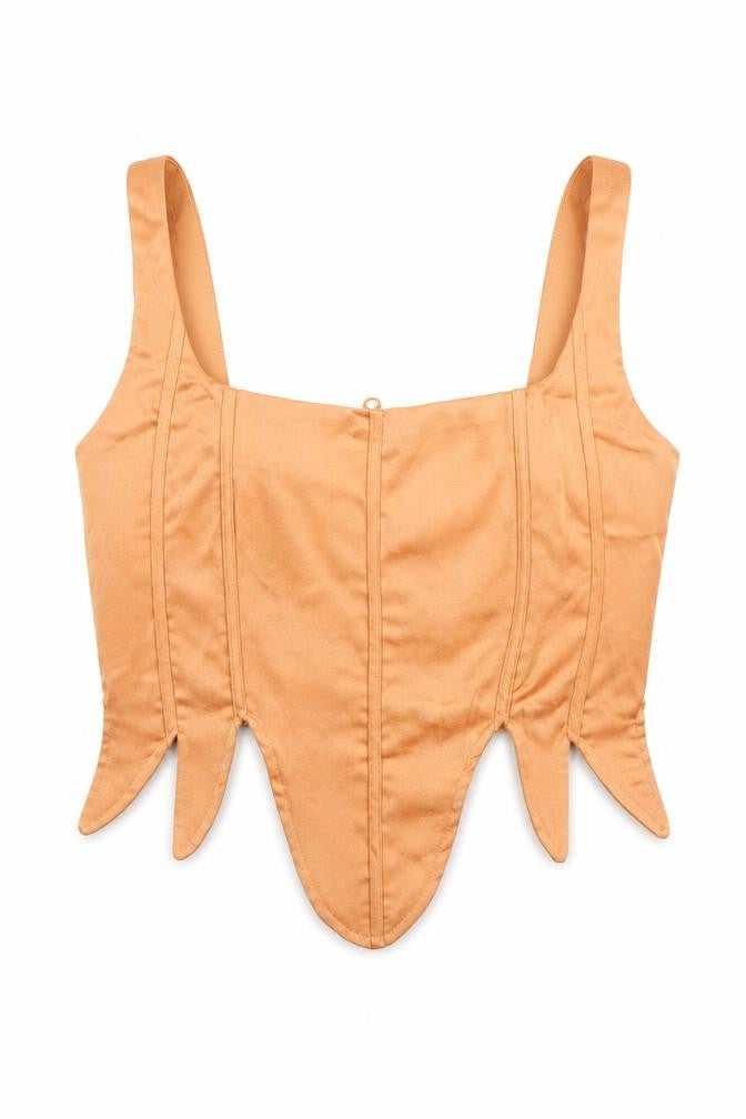 PrettyLittleThing Women's Orange Square Neck Camisole, Size 12