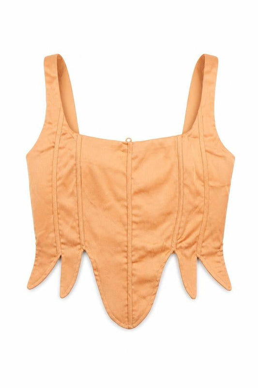 PrettyLittleThing Women's Orange Square Neck Camisole, Size 12