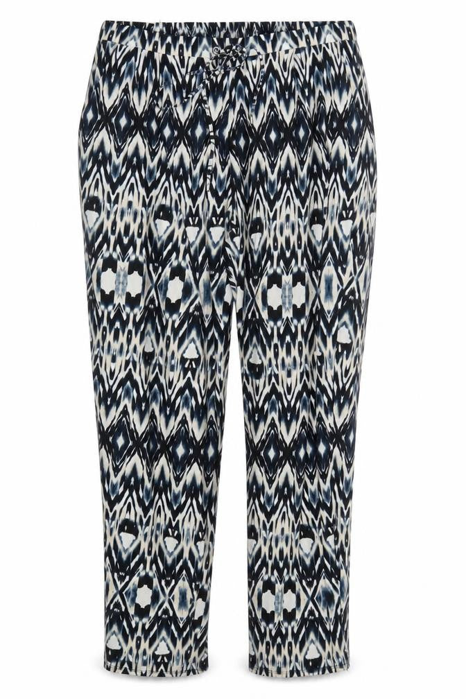 Wallis Women’s Geometric Trousers, Size 14, Multicoloured