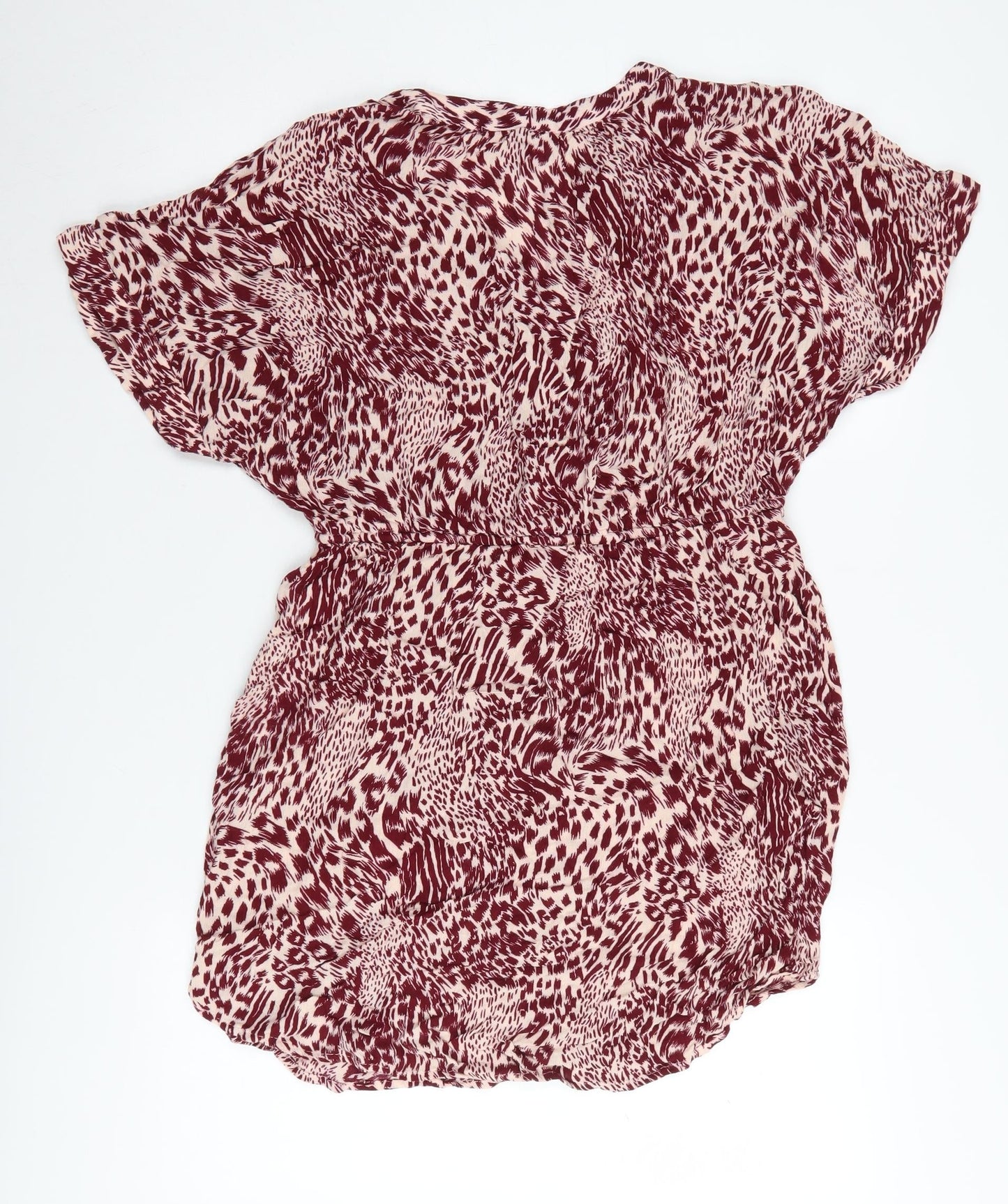 Vero Moda Women's Red Animal Print Blouse L