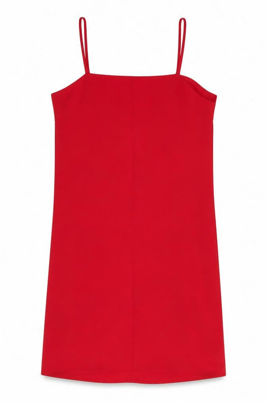 ASOS Women's Red Square Neck Slip Dress, Size 8