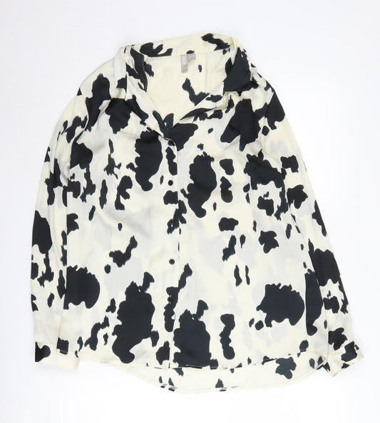 Asos Women's 12 Animal Print Button-Up Shirt